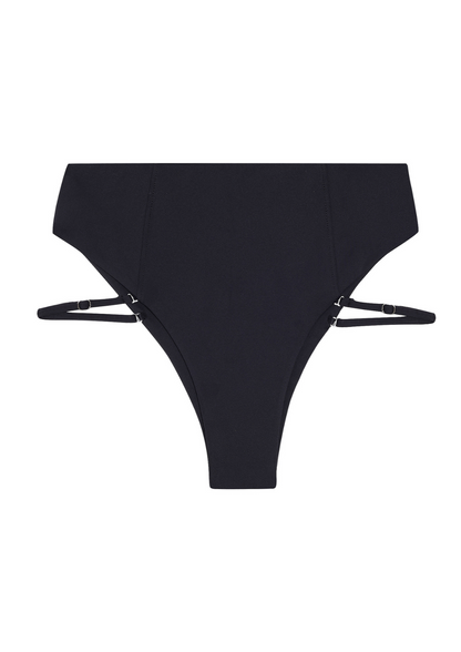 Cannes High-waist Swim Bottom | Onyx