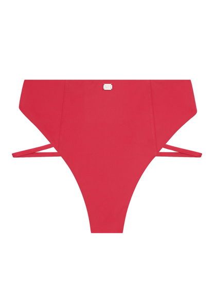 Cannes High-waist Swim Bottom | Spanish Crimson