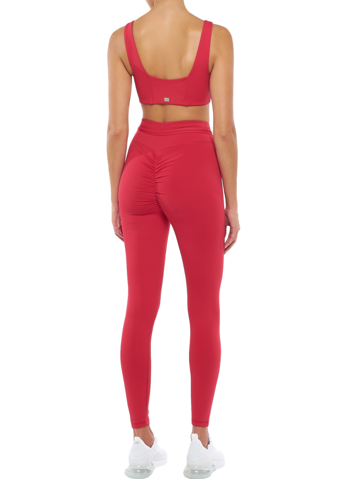 Nas High-waist Scrunch Legging | Spanish Crimson